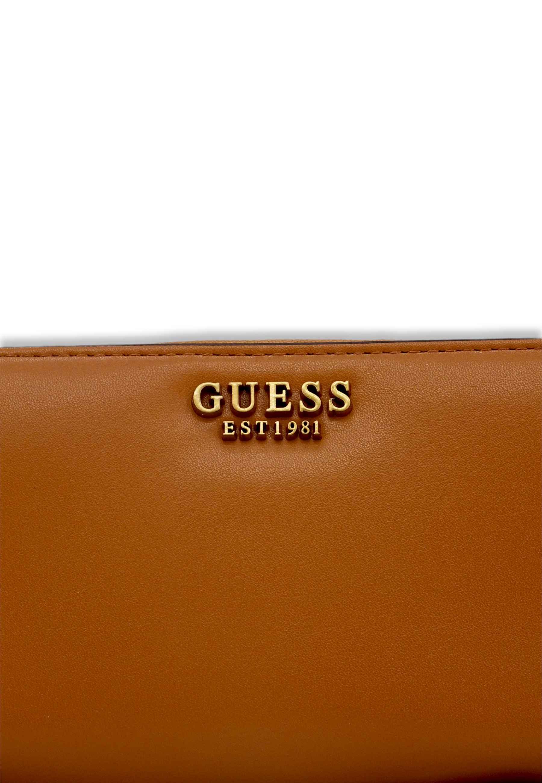 GUESS Laurel Slg Portafoglio Large Donna Marrone Cognac VB850046 - Sandrini Calzature e Abbigliamento