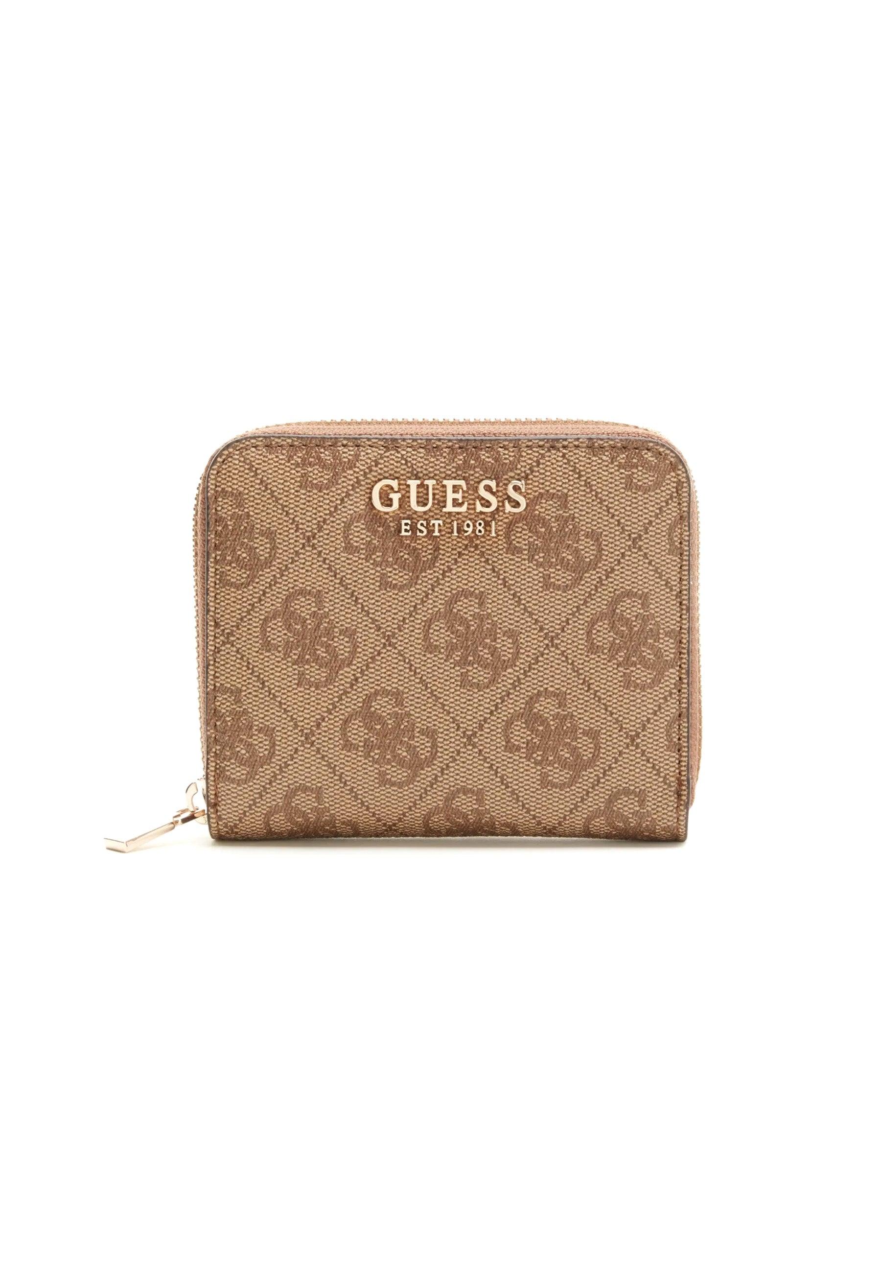 GUESS Laurel SLG Portafoglio Small Donna Latte Logo SG850037 - Sandrini Calzature e Abbigliamento