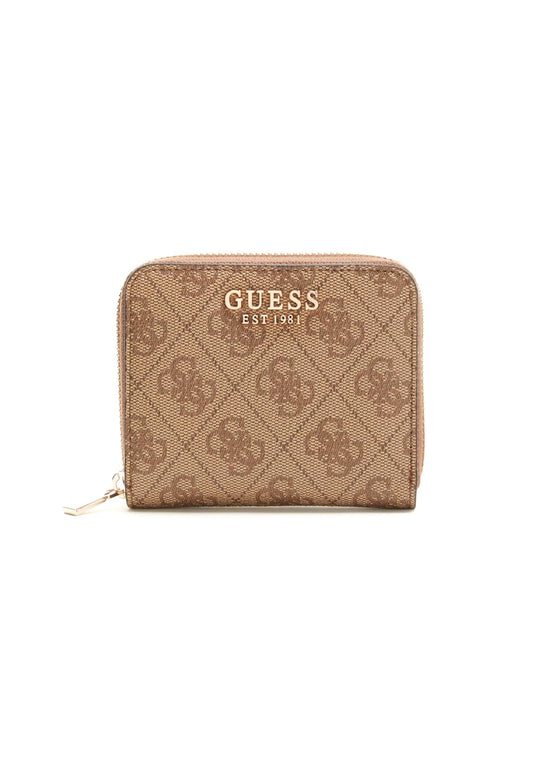 GUESS Laurel SLG Portafoglio Small Donna Latte Logo SG850037 - Sandrini Calzature e Abbigliamento