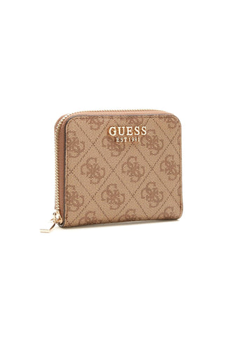 GUESS Laurel SLG Portafoglio Small Donna Latte Logo SG850037 - Sandrini Calzature e Abbigliamento