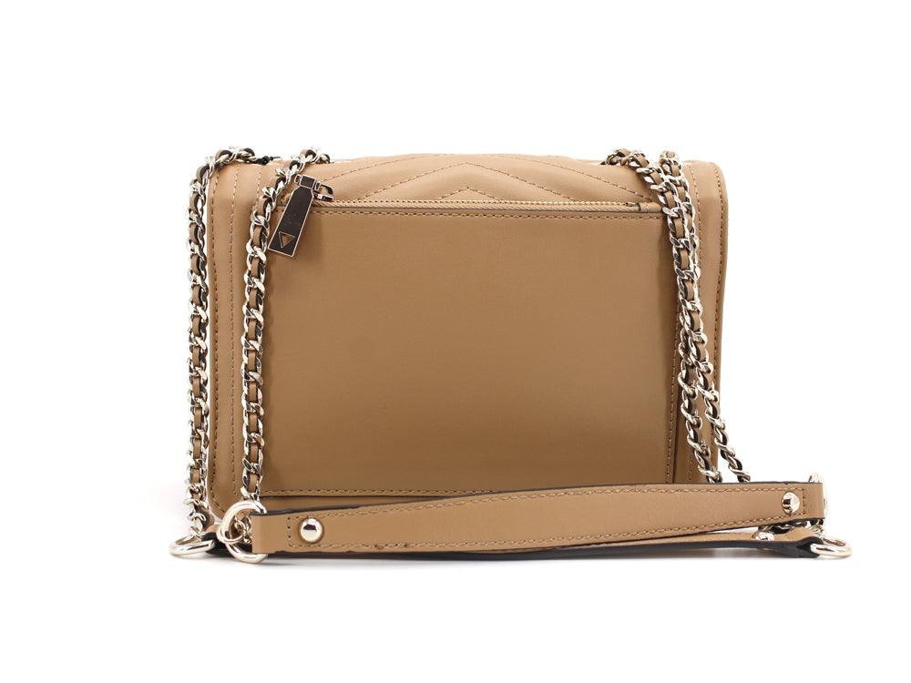 GUESS Lida Flap Borsa Trapuntata Borsa Beige VG812721 - Sandrini Calzature e Abbigliamento
