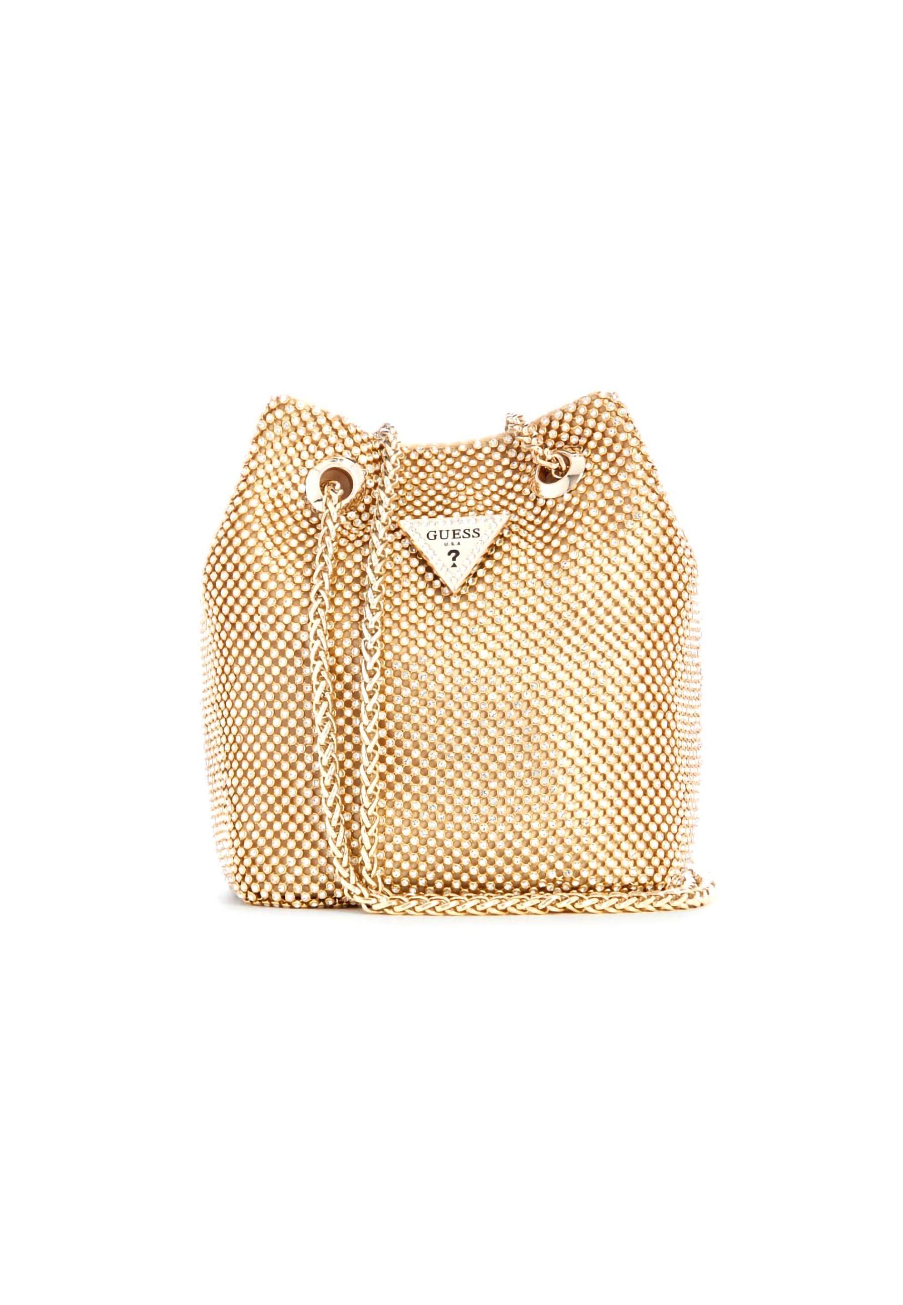 GUESS Lua Mini Bucket Pochette Donna Gold RG920575 - Sandrini Calzature e Abbigliamento