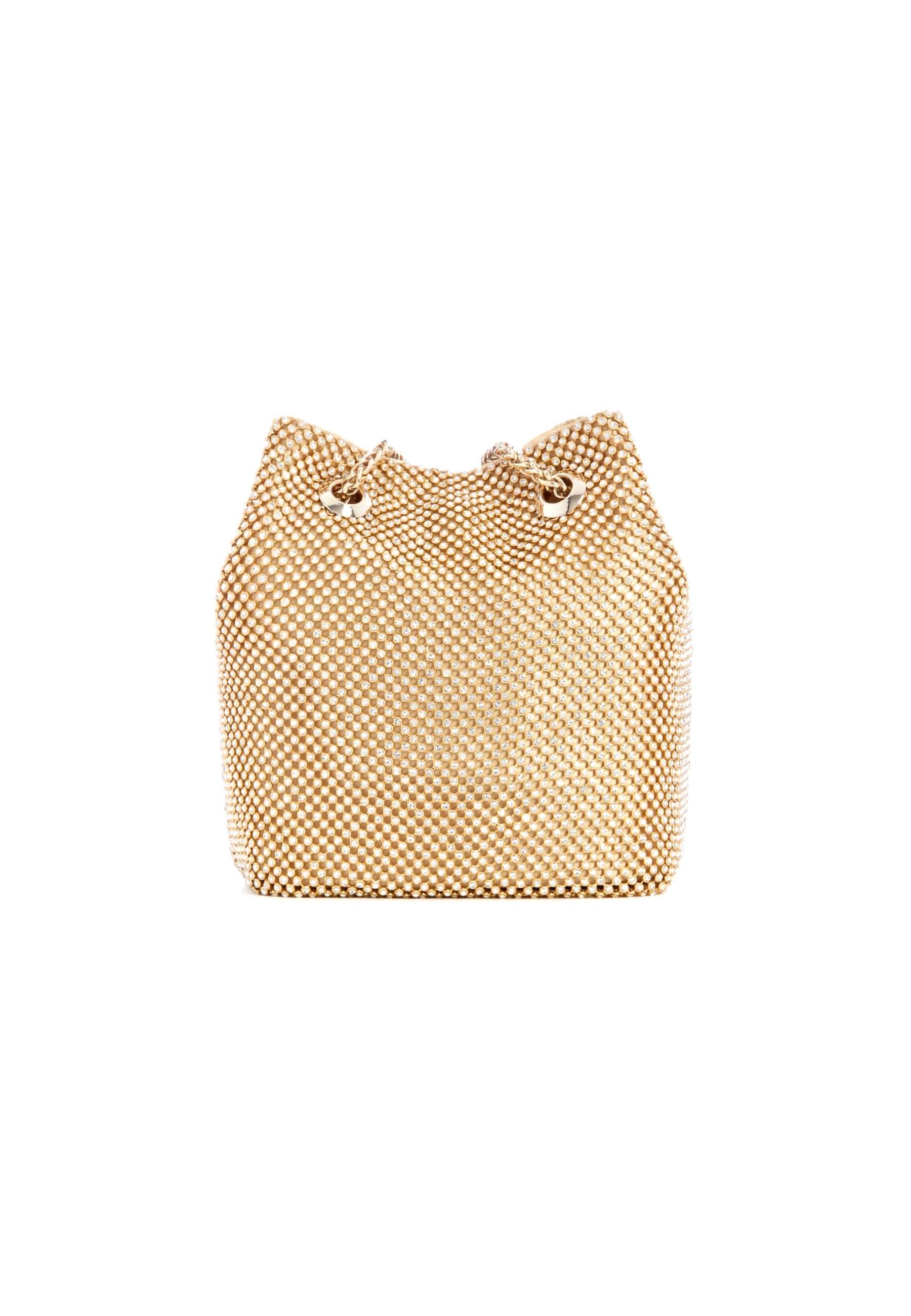 GUESS Lua Mini Bucket Pochette Donna Gold RG920575 - Sandrini Calzature e Abbigliamento