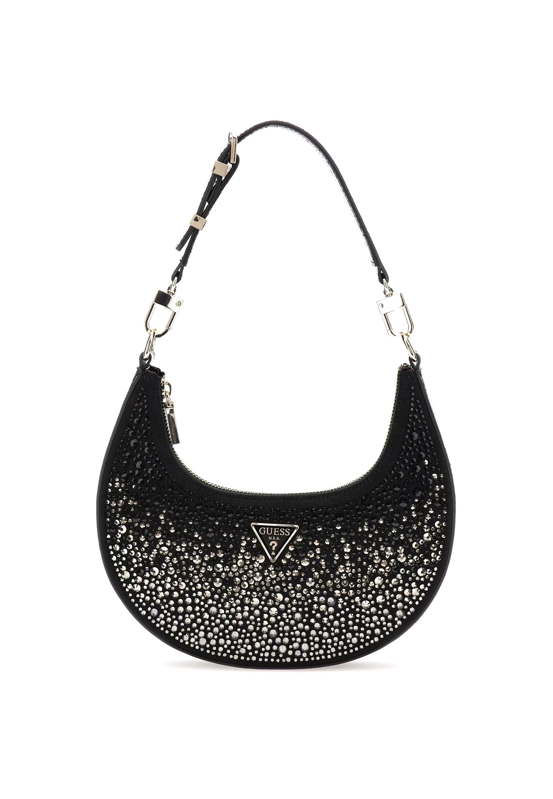 GUESS Lua Mini Hobo Borsa Donna Black EG920501 - Sandrini Calzature e Abbigliamento