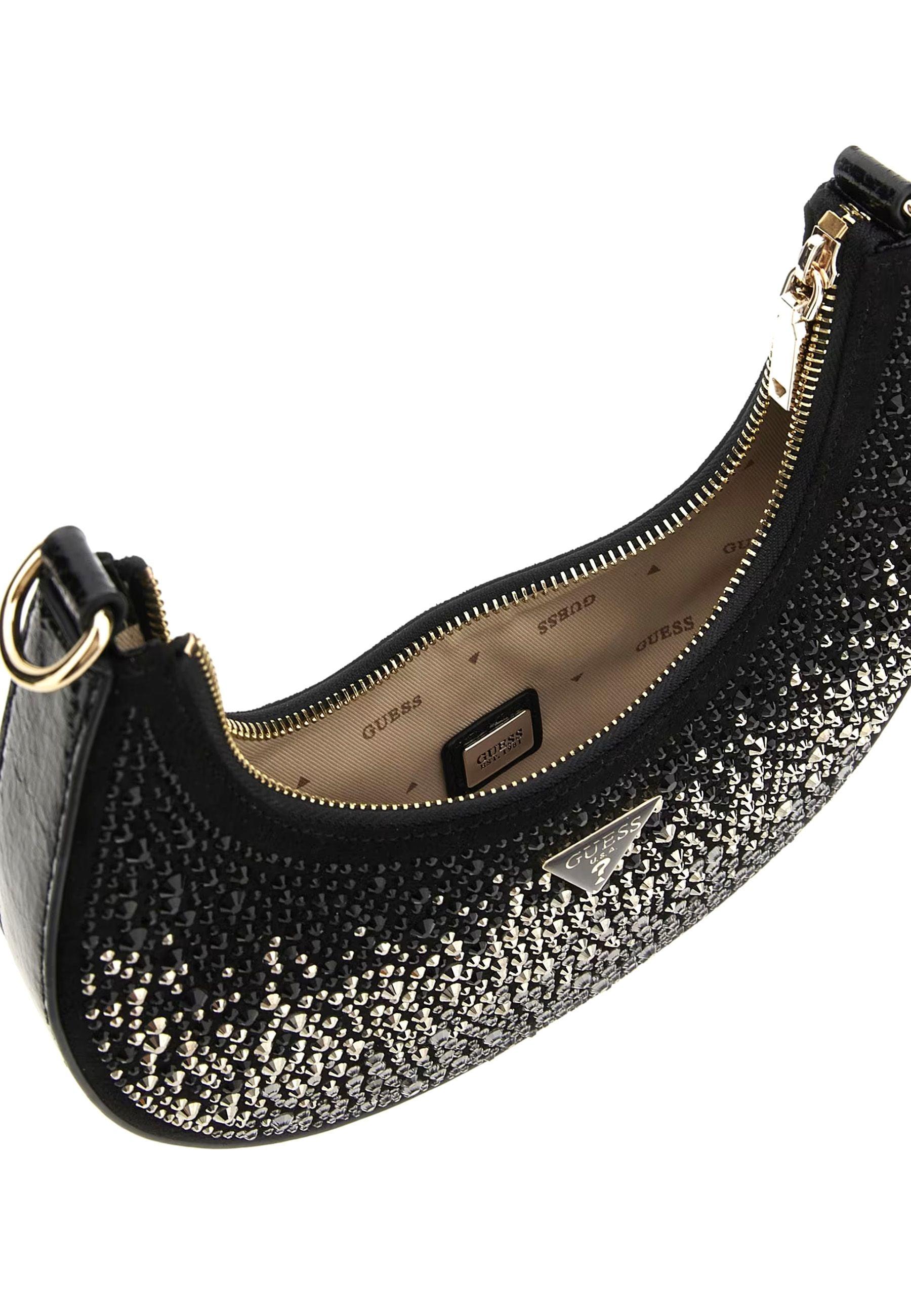 GUESS Lua Mini Hobo Borsa Donna Black EG920501 - Sandrini Calzature e Abbigliamento