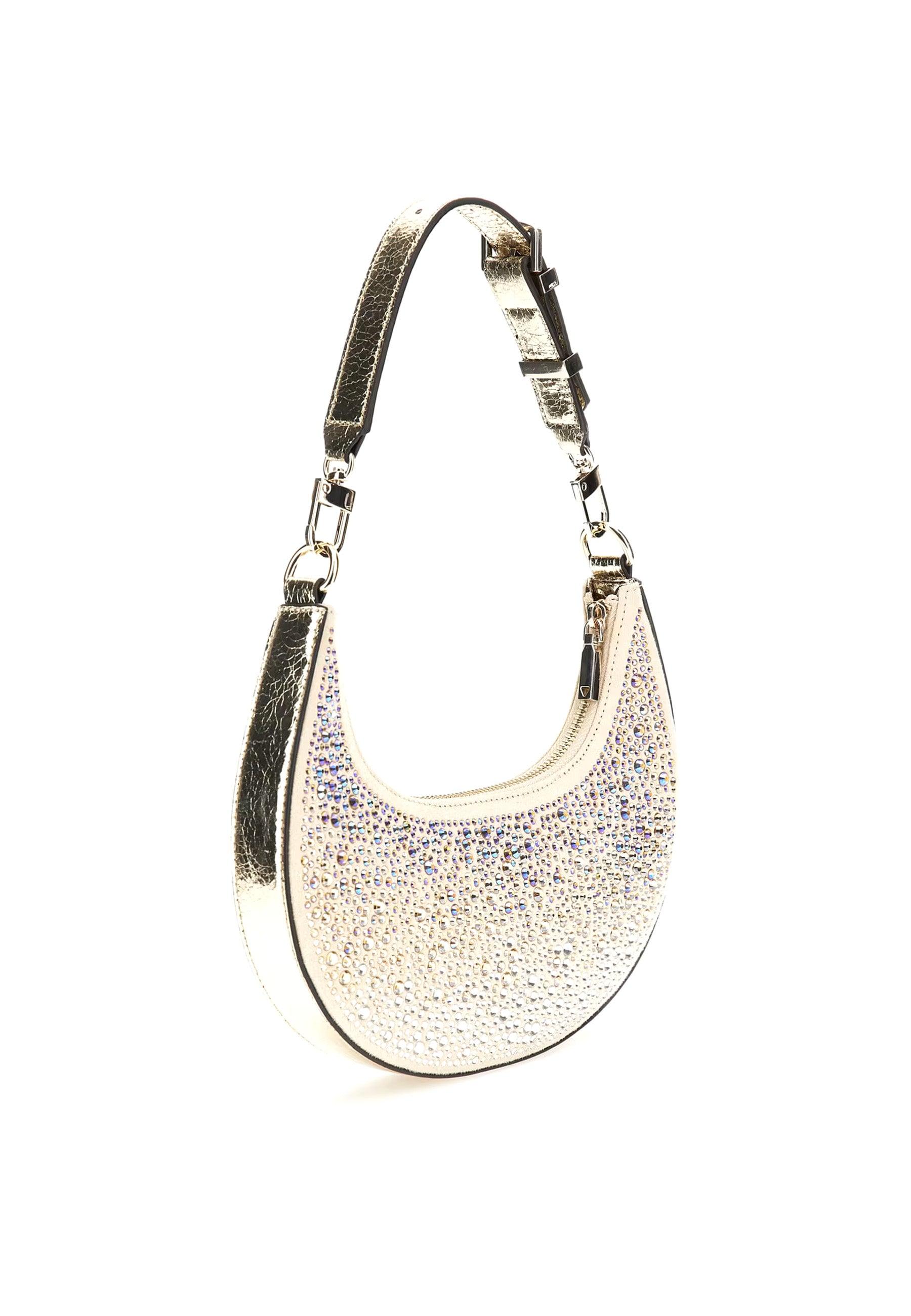 GUESS Lua Mini Hobo Borsa Donna Gold EG920501 - Sandrini Calzature e Abbigliamento