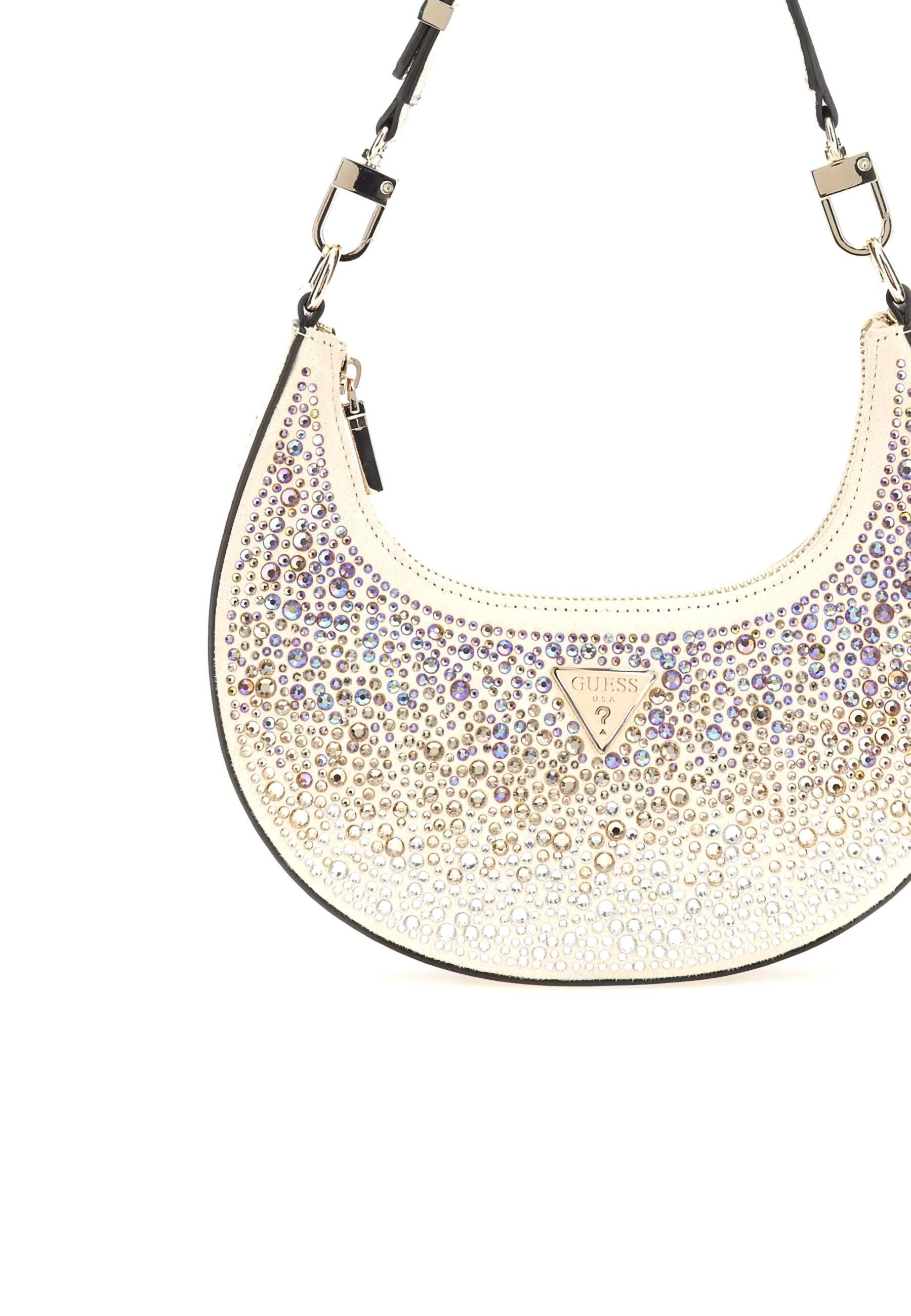 GUESS Lua Mini Hobo Borsa Donna Gold EG920501 - Sandrini Calzature e Abbigliamento