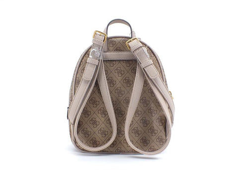 GUESS Manatthan Backpack Double Zip Zaino Loghi Latte Logo SB699432 - Sandrini Calzature e Abbigliamento