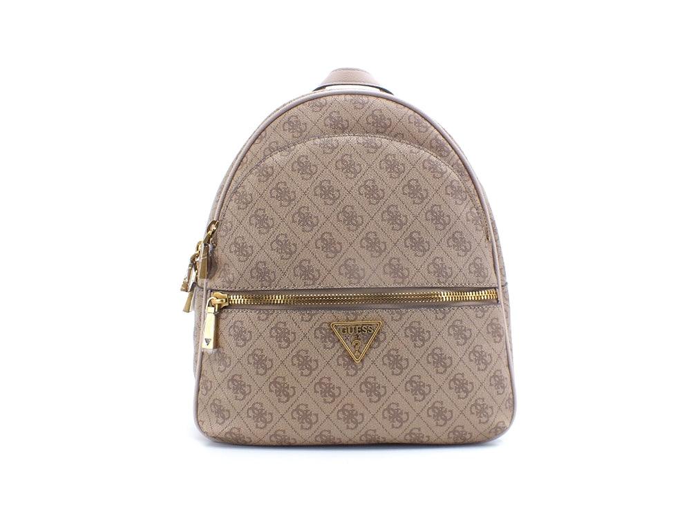 GUESS Manhattan Backpack Large Double Zip Zaino Latte Logo SB699433 - Sandrini Calzature e Abbigliamento