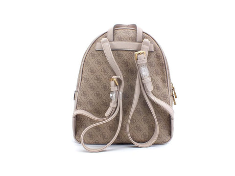 GUESS Manhattan Backpack Large Double Zip Zaino Latte Logo SB699433 - Sandrini Calzature e Abbigliamento