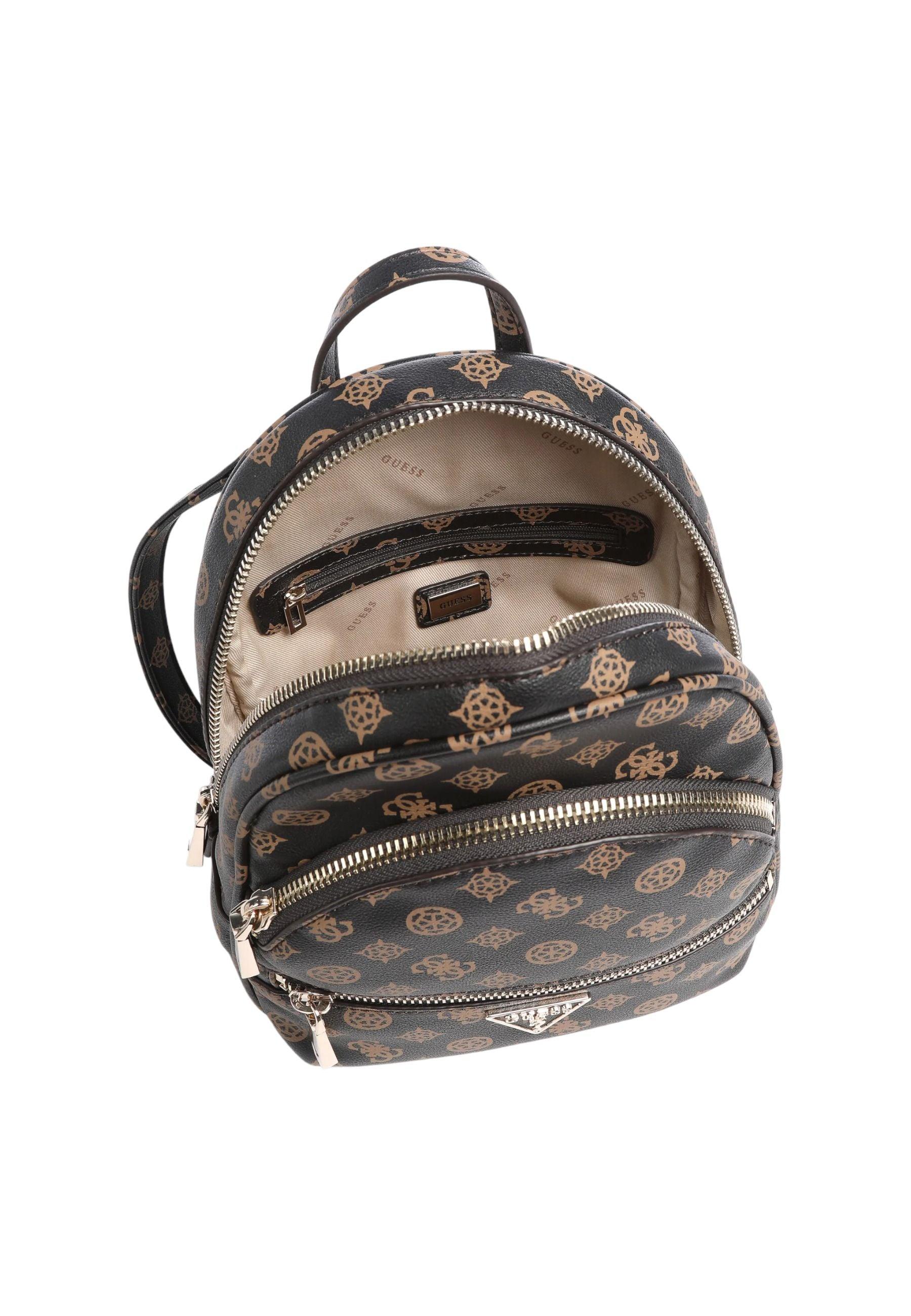GUESS Manhattan Zaino Donna Mocha Logo PG699432 - Sandrini Calzature e Abbigliamento