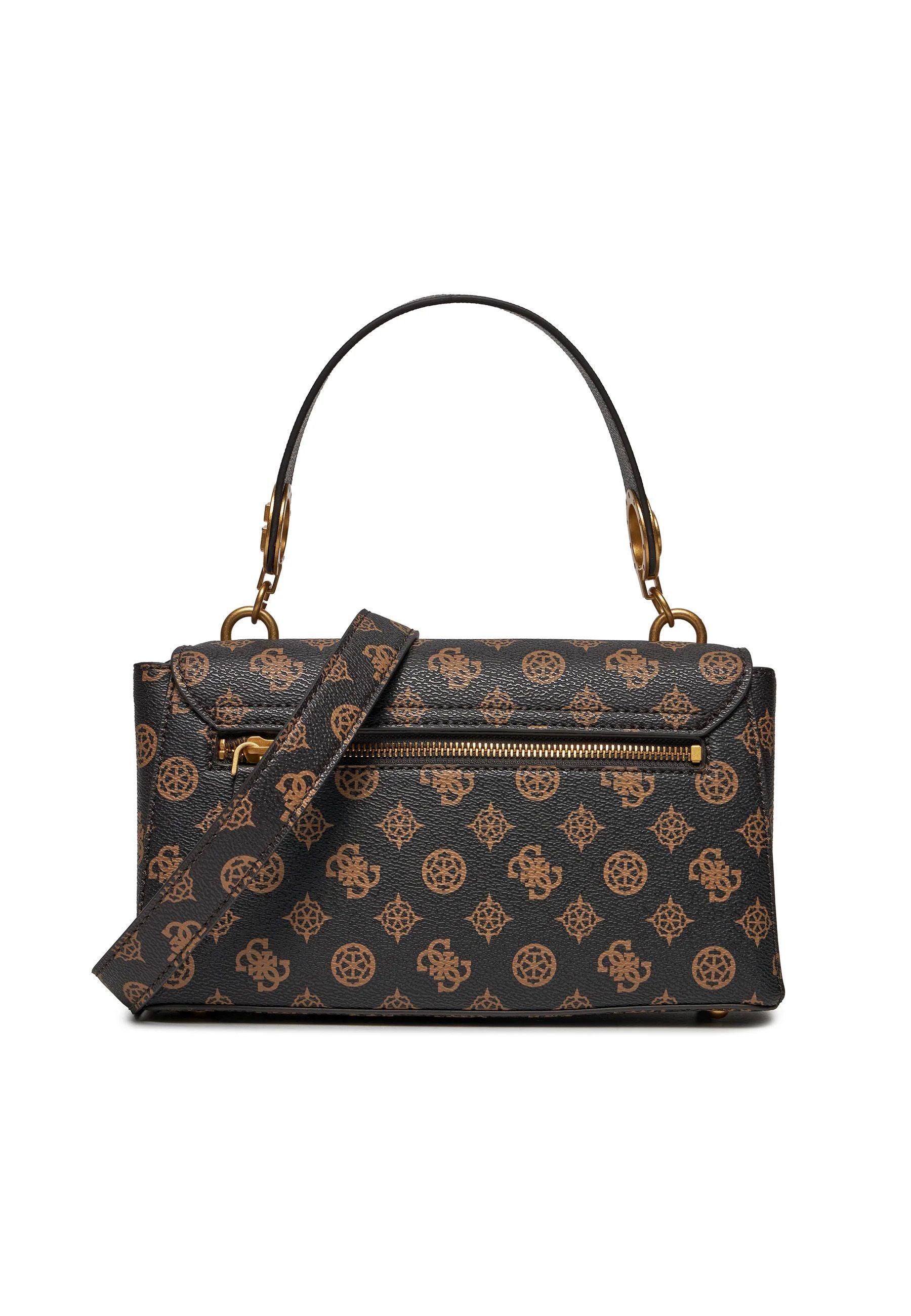 GUESS Masie Borsa Handle Donna Mocha Logo PA919020 - Sandrini Calzature e Abbigliamento