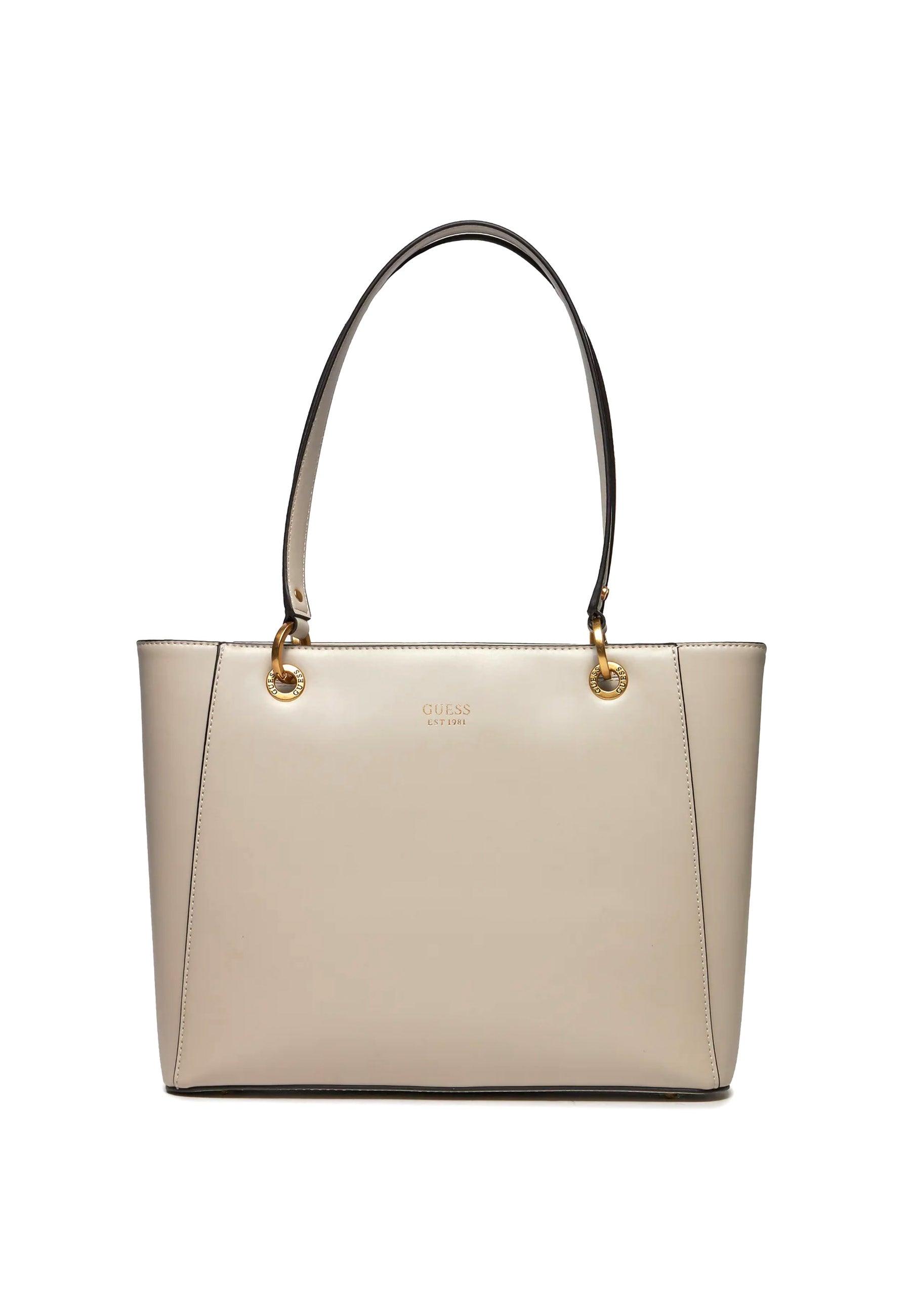 GUESS Masie Borsa Noel Tote Donna Beige Stone VA919025 - Sandrini Calzature e Abbigliamento