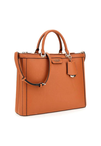 GUESS Meridian Borsa Girlfriend Tote Cognac Marrone BG877823 - Sandrini Calzature e Abbigliamento