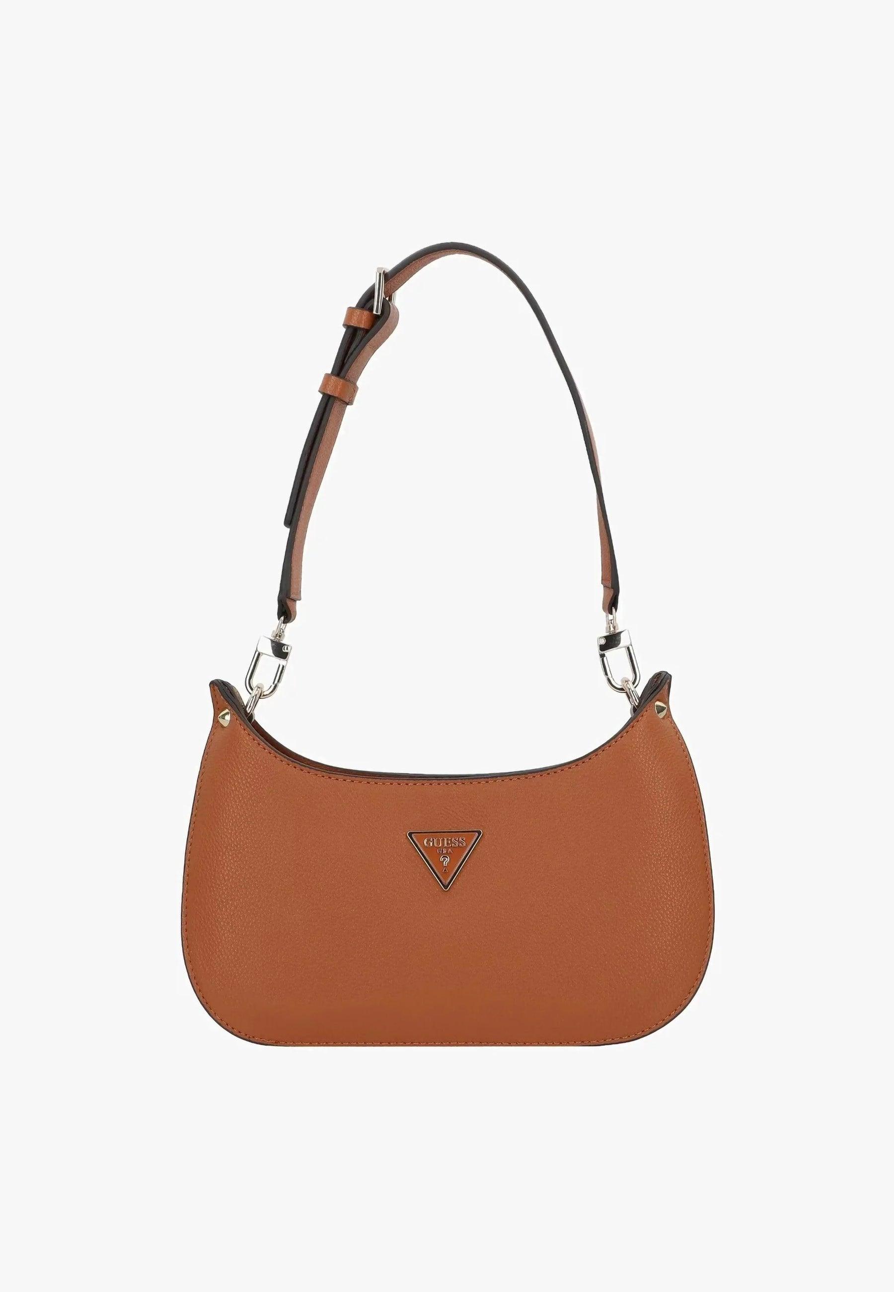 GUESS Meridian Mini Borsa Shoulder Donna Cognac Marrone BG877872 - Sandrini Calzature e Abbigliamento