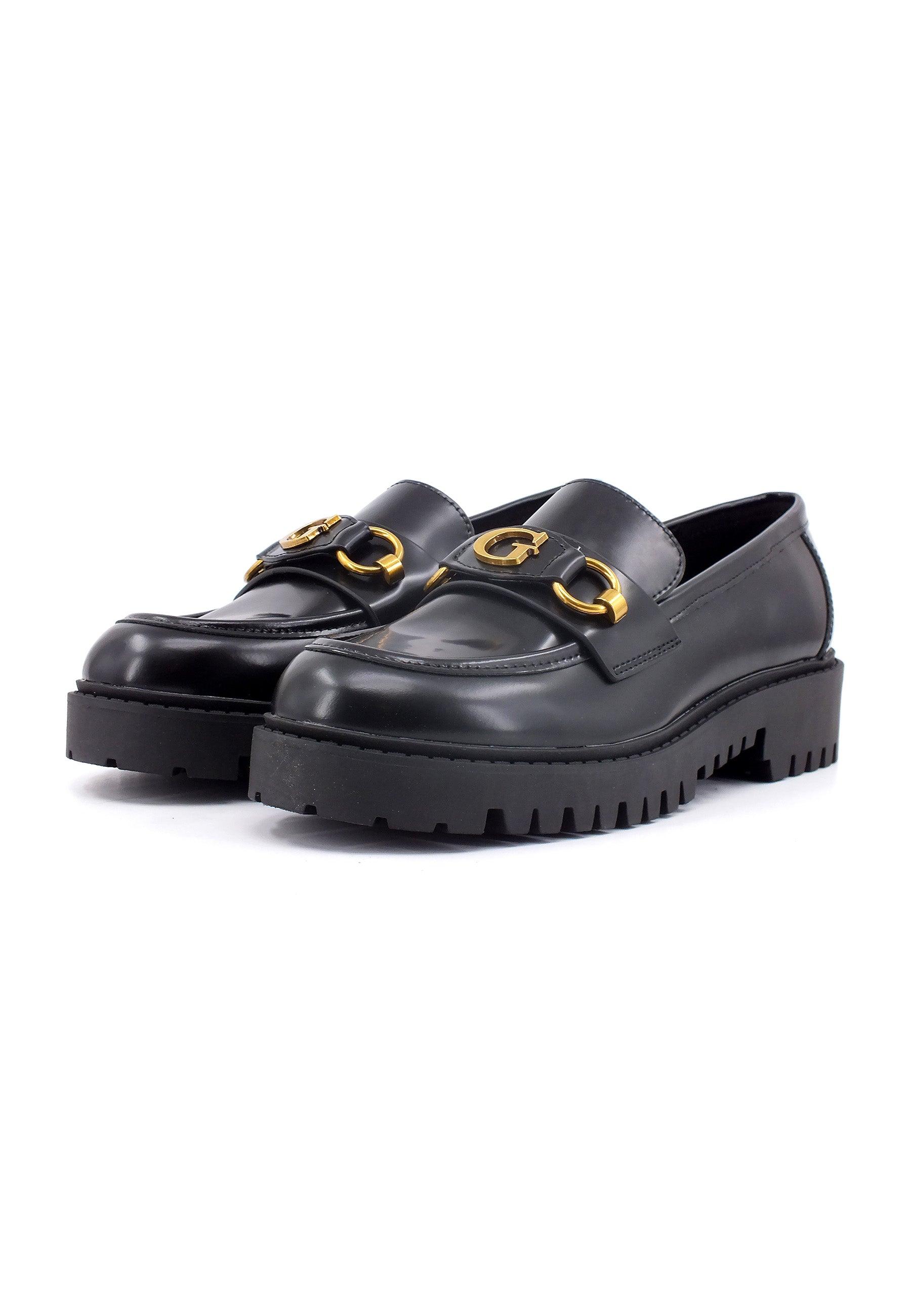 GUESS Mocassino Donna Black FL8ORNLEA14 - Sandrini Calzature e Abbigliamento