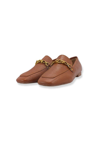 GUESS Mocassino Donna Stampa Coccodrillo Marrone Cognac FL7MATLEP14 - Sandrini Calzature e Abbigliamento