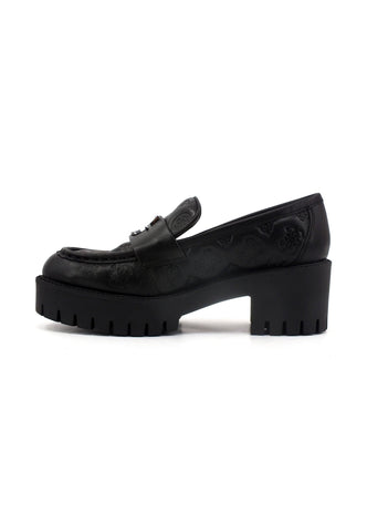 GUESS Mocassino Tacco Donna Black FL8WNYLEA14 - Sandrini Calzature e Abbigliamento