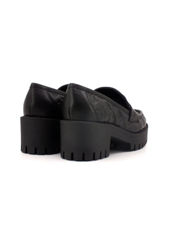 GUESS Mocassino Tacco Donna Black FL8WNYLEA14 - Sandrini Calzature e Abbigliamento