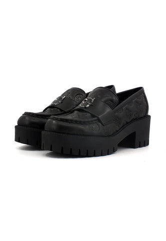 GUESS Mocassino Tacco Donna Black FL8WNYLEA14 - Sandrini Calzature e Abbigliamento