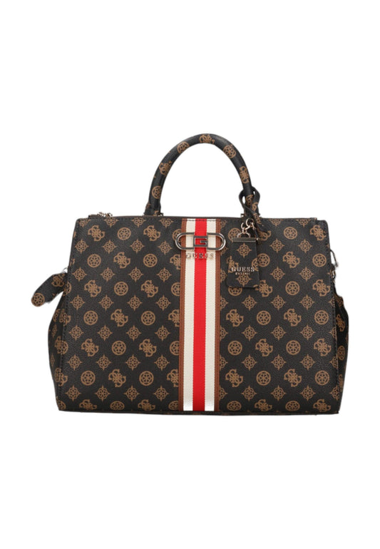GUESS Nelka Borsa Satchel Donna Mocha Logo PG930707 - Sandrini Calzature e Abbigliamento
