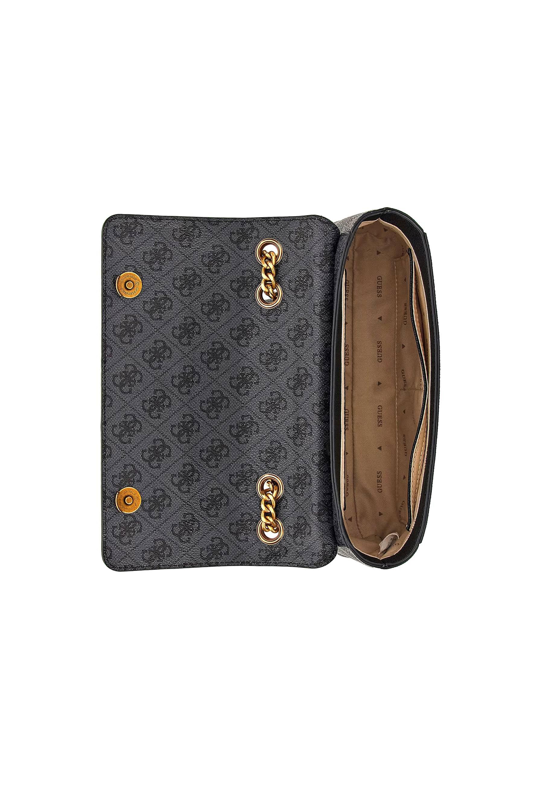 GUESS Nell Borsa Tracolla Crossbody Coal Logo SB873521 - Sandrini Calzature e Abbigliamento