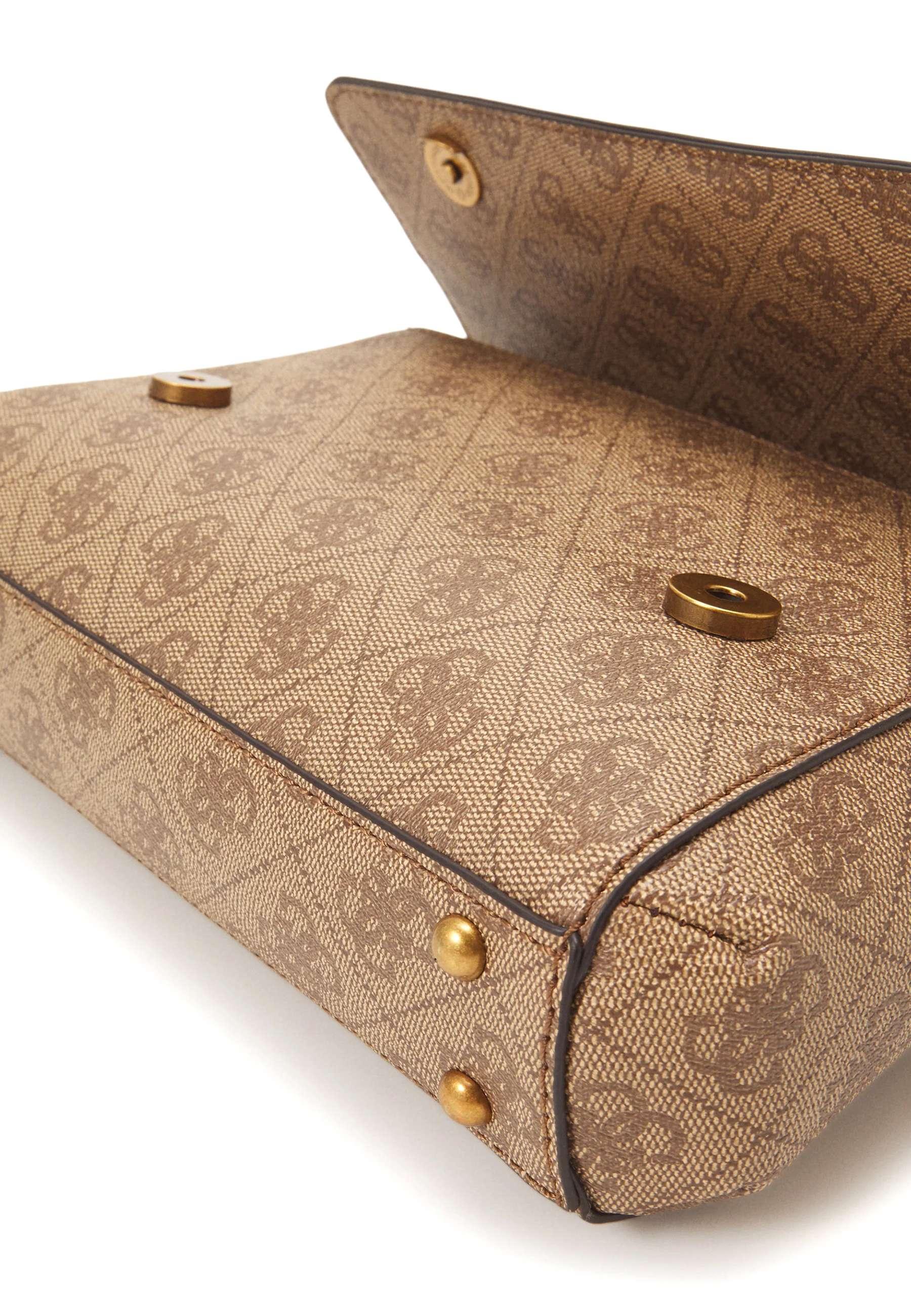 GUESS Nell Borsa Tracolla Crossbody Latte Logo Rosewood SB873521 - Sandrini Calzature e Abbigliamento