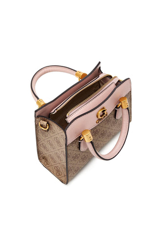 GUESS Nell Borsa Tracolla Crossbody Latte Logo Rosewood SB873576 - Sandrini Calzature e Abbigliamento