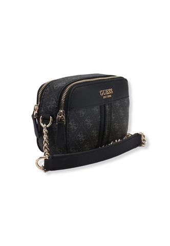 GUESS Noelle Crossbody Camera Loghi Borsa Tracolla Donna Grigio Coal Multi KG787914 - Sandrini Calzature e Abbigliamento