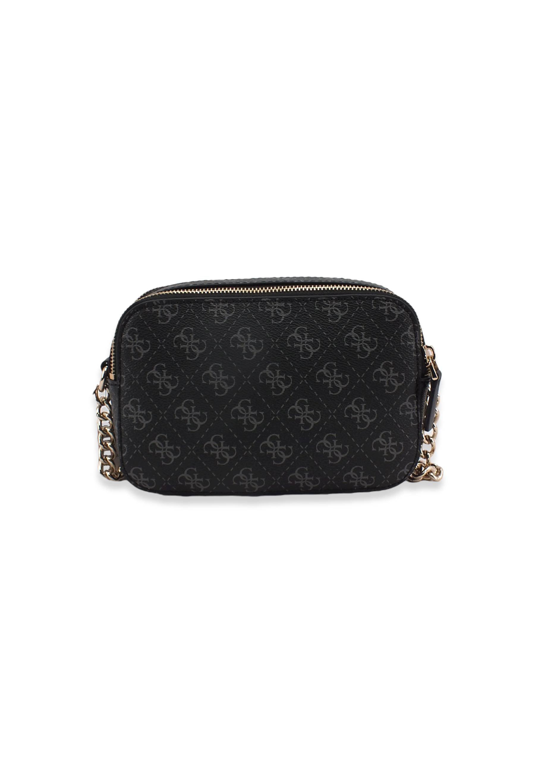 GUESS Noelle Crossbody Camera Loghi Borsa Tracolla Donna Grigio Coal Multi KG787914 - Sandrini Calzature e Abbigliamento