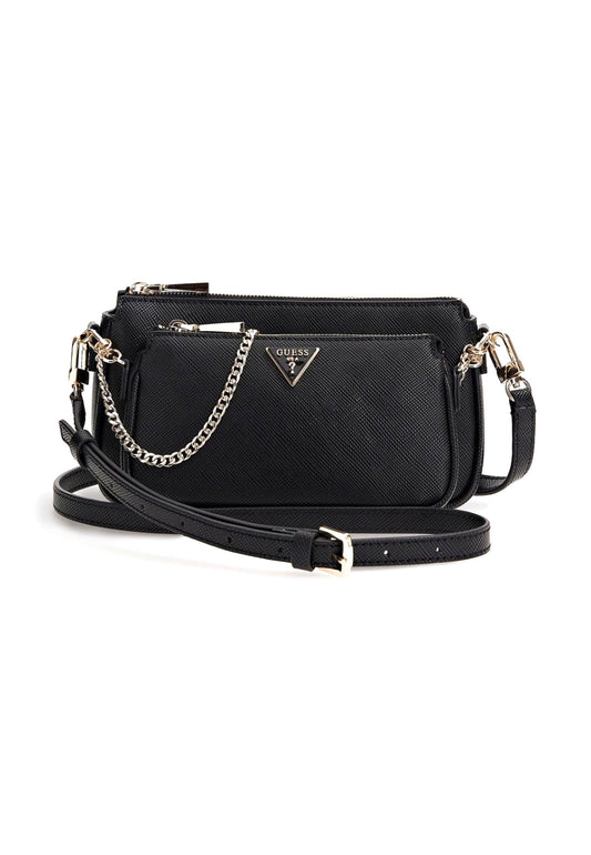 GUESS Noelle Crossbody Double Pouch Black ZG787971 - Sandrini Calzature e Abbigliamento