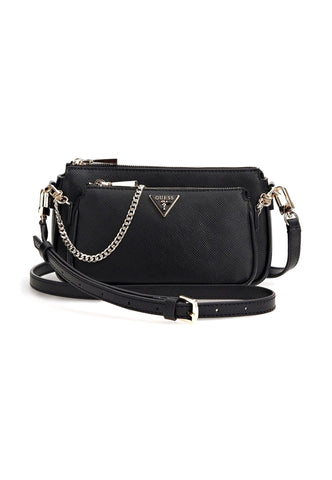 GUESS Noelle Crossbody Double Pouch Black ZG787971 - Sandrini Calzature e Abbigliamento