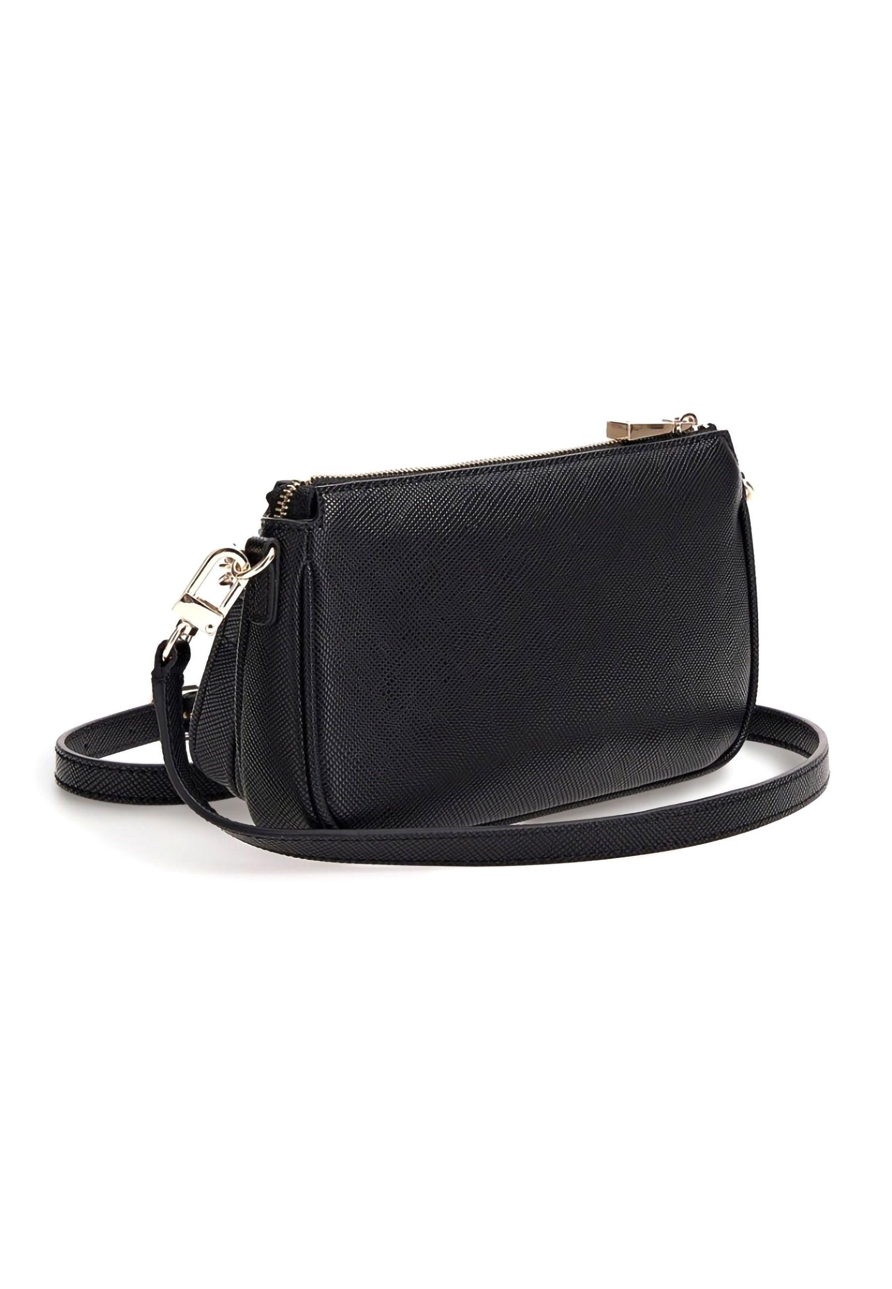 GUESS Noelle Crossbody Double Pouch Black ZG787971 - Sandrini Calzature e Abbigliamento