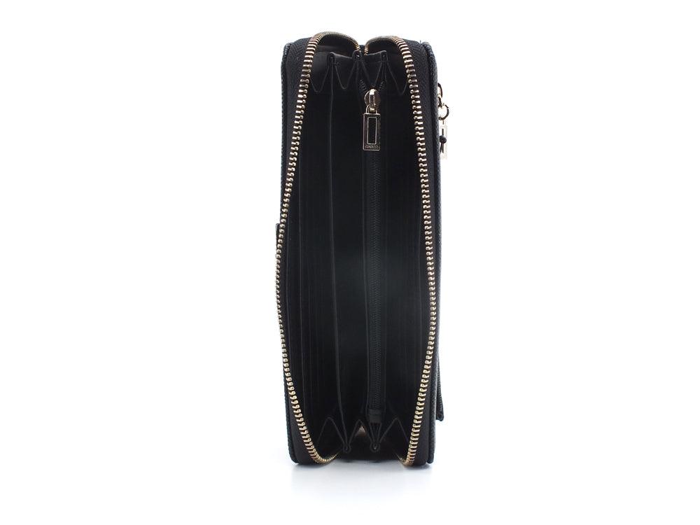 GUESS Noelle SLG Portafoglio Large Zip Around Black ZG787946 - Sandrini Calzature e Abbigliamento