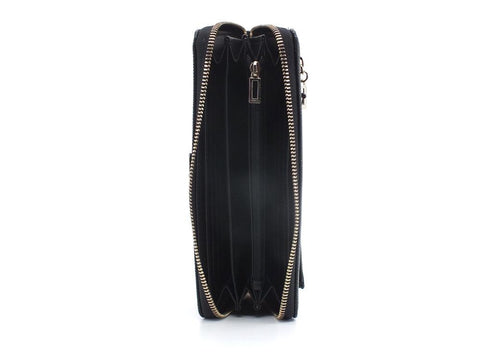 GUESS Noelle SLG Portafoglio Large Zip Around Black ZG787946 - Sandrini Calzature e Abbigliamento