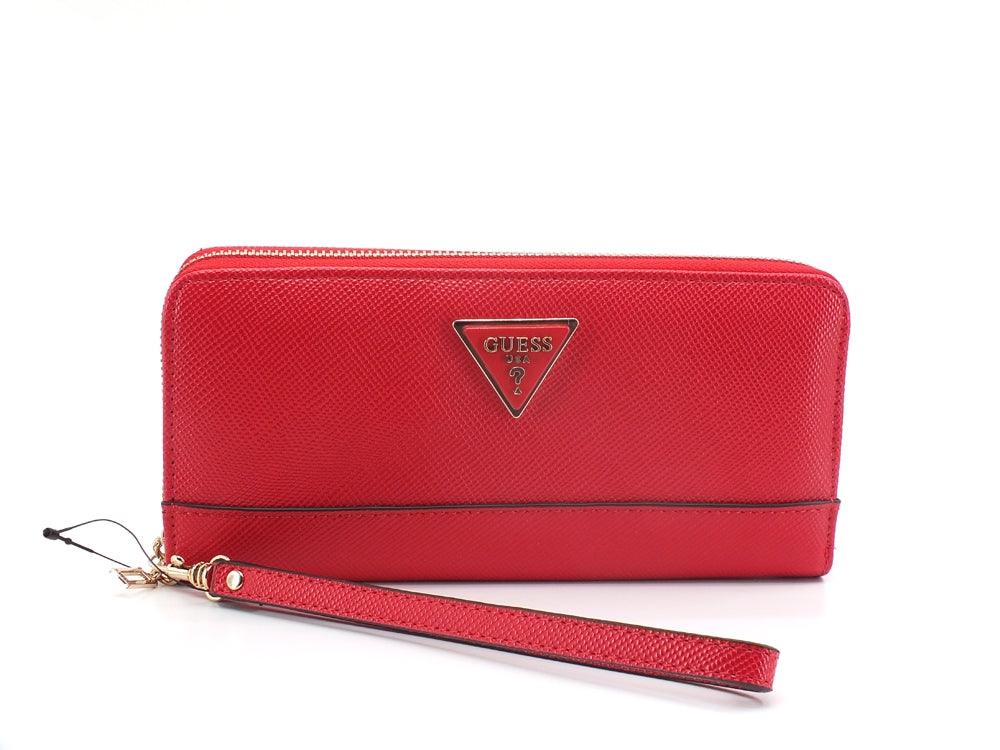 GUESS Noelle SLG Portafoglio Large Zip Around Roman Red ZG787946 - Sandrini Calzature e Abbigliamento