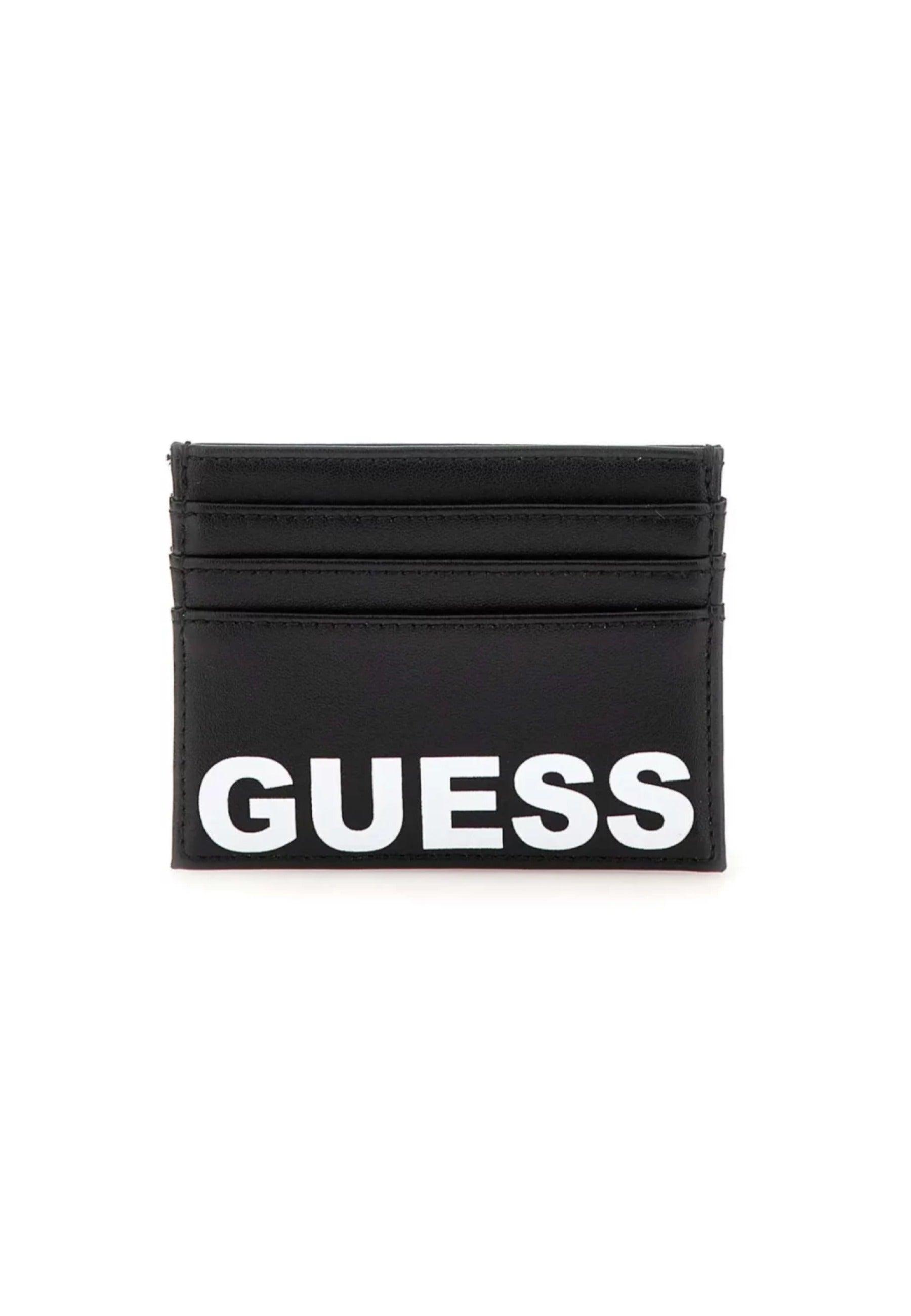 GUESS Portafoglio Portatessere Uomo Black SMMAXLLEA25 - Sandrini Calzature e Abbigliamento