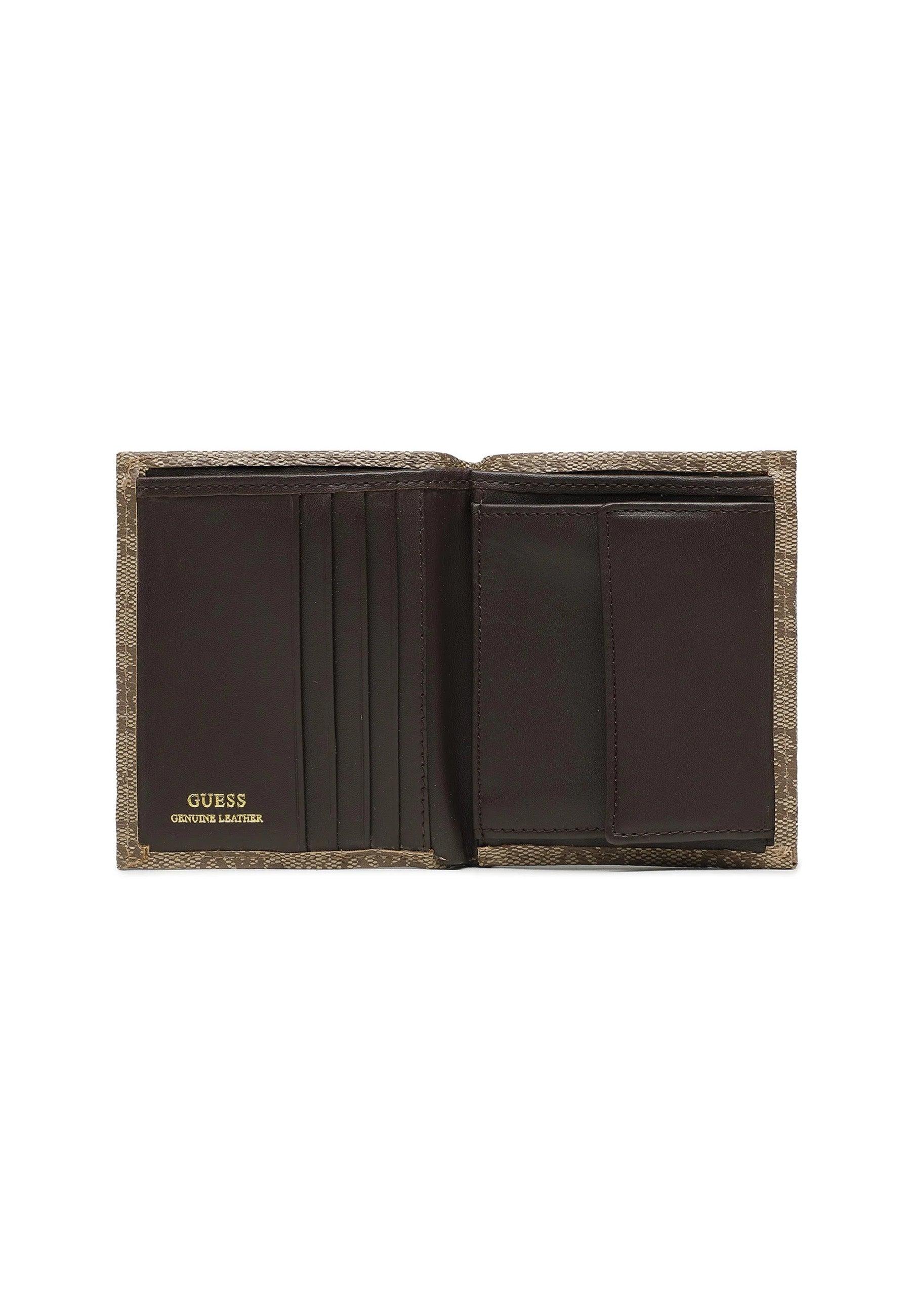 GUESS Portafoglio Uomo Beige Brown SMEVZLLEA22 - Sandrini Calzature e Abbigliamento