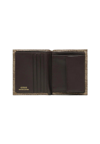 GUESS Portafoglio Uomo Beige Brown SMEVZLLEA22 - Sandrini Calzature e Abbigliamento