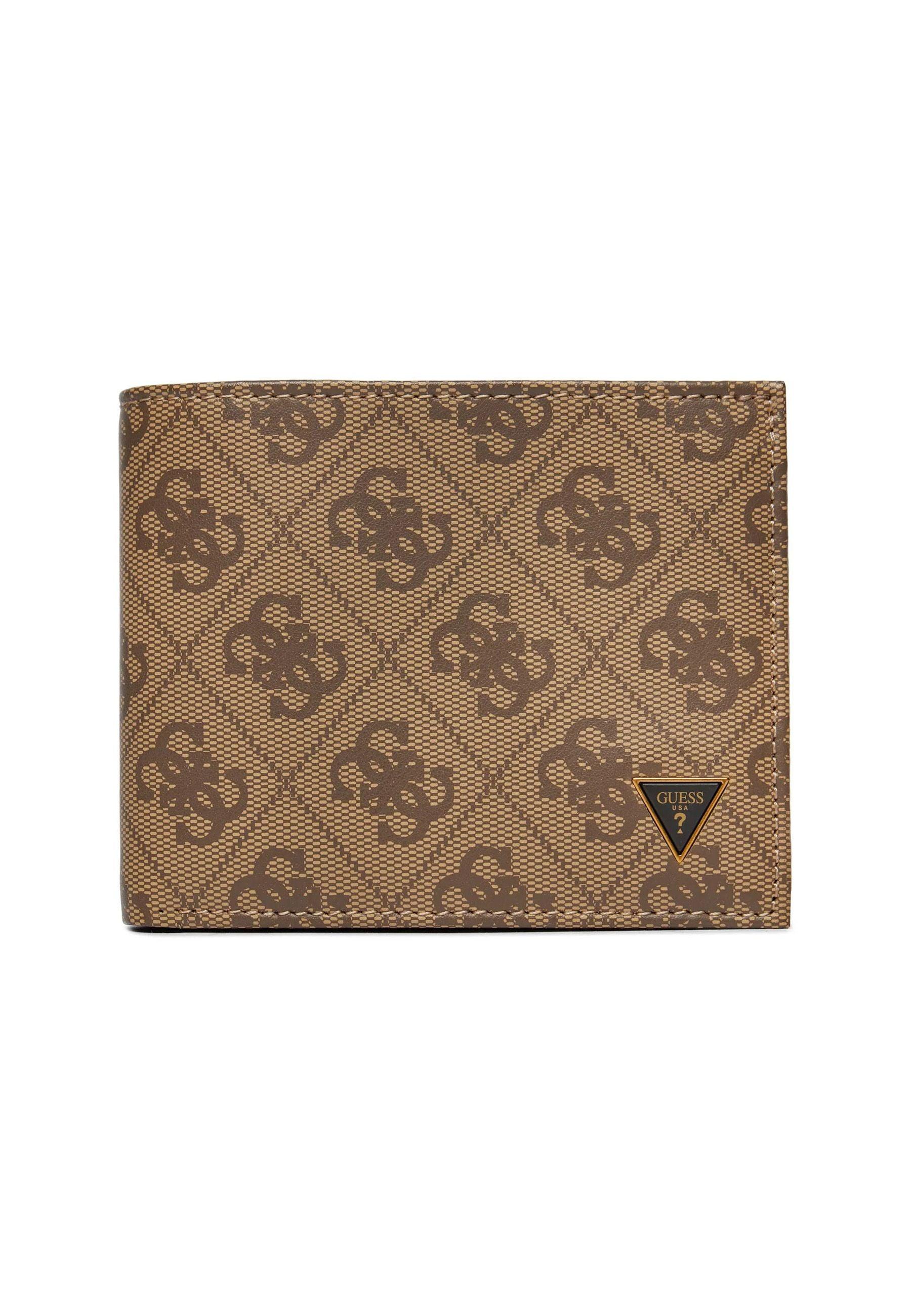 GUESS Portafoglio Uomo Beige Brown SMVELELEA20 - Sandrini Calzature e Abbigliamento