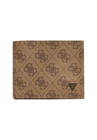 GUESS Portafoglio Uomo Beige Brown SMVELELEA20 - Sandrini Calzature e Abbigliamento