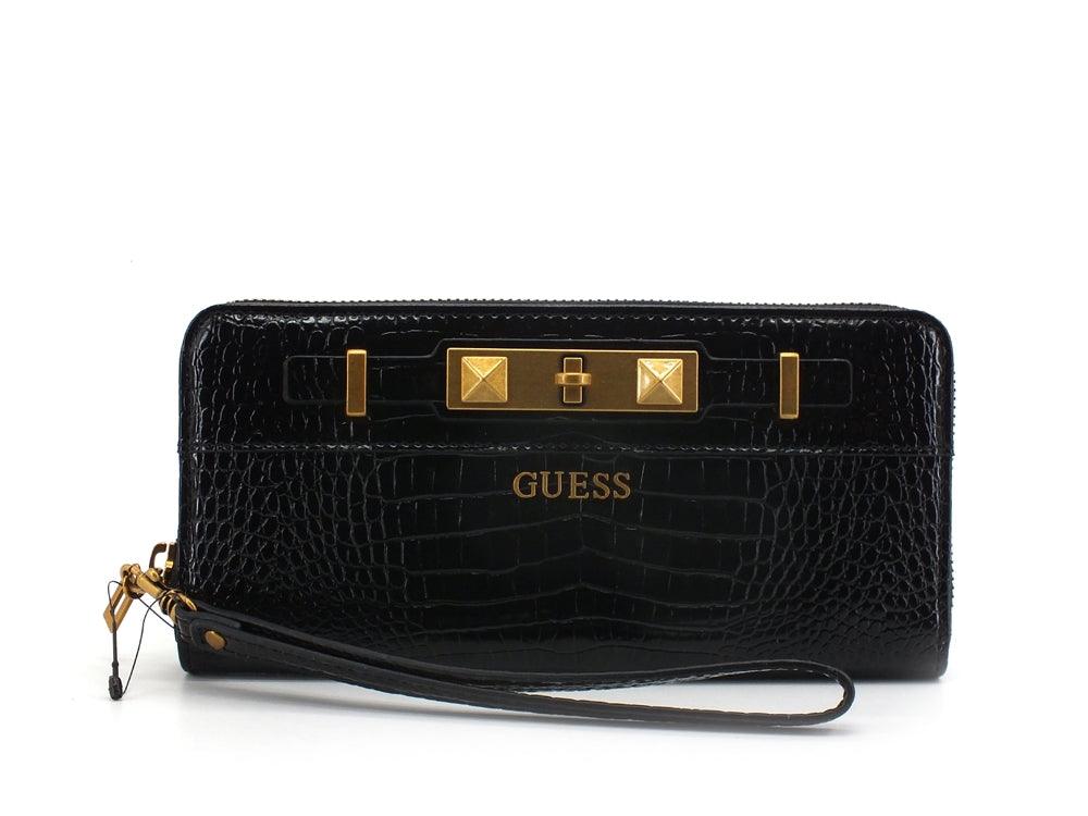 GUESS Raffie Slg Portafoglio Zip Cocco Black CB776046 - Sandrini Calzature e Abbigliamento