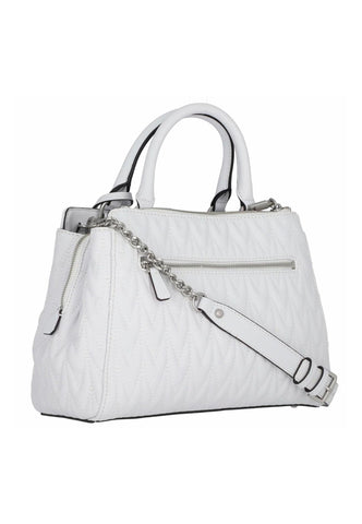 GUESS Regilla Borsa Satchel Girlfriend White QO876206 - Sandrini Calzature e Abbigliamento