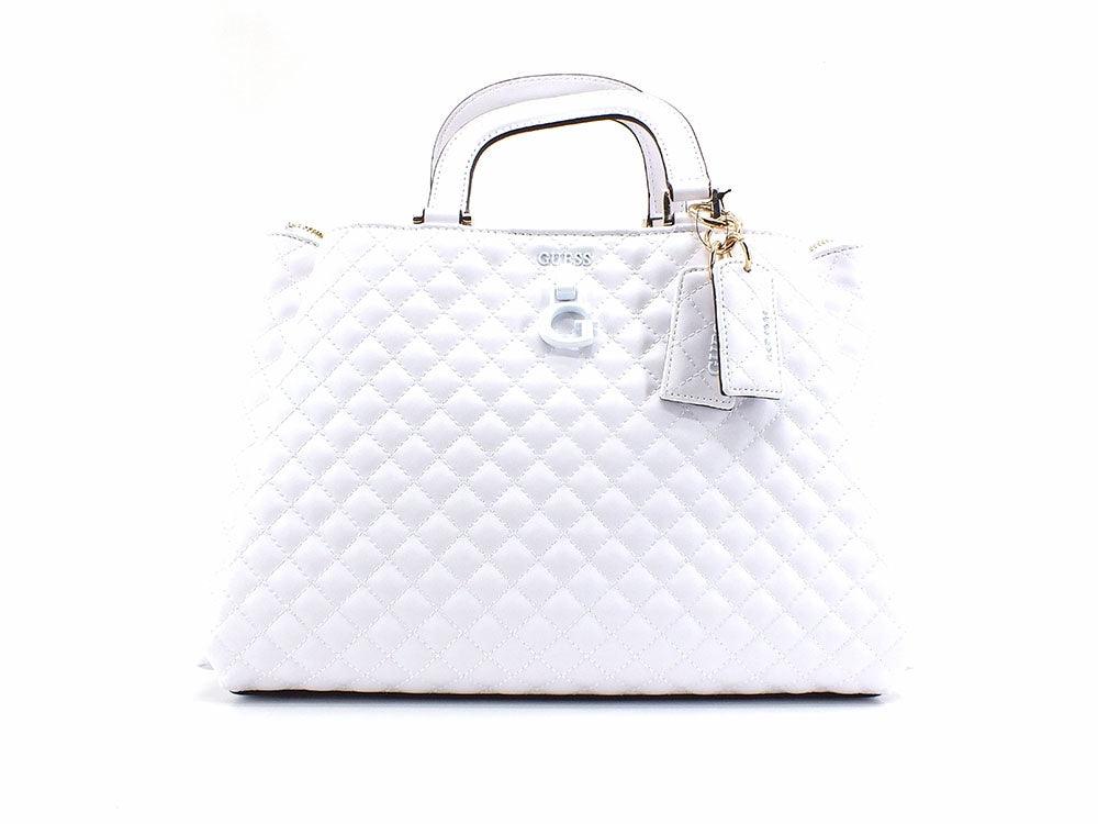 GUESS Rue Rose Borsa Satchel White QP848706 - Sandrini Calzature e Abbigliamento