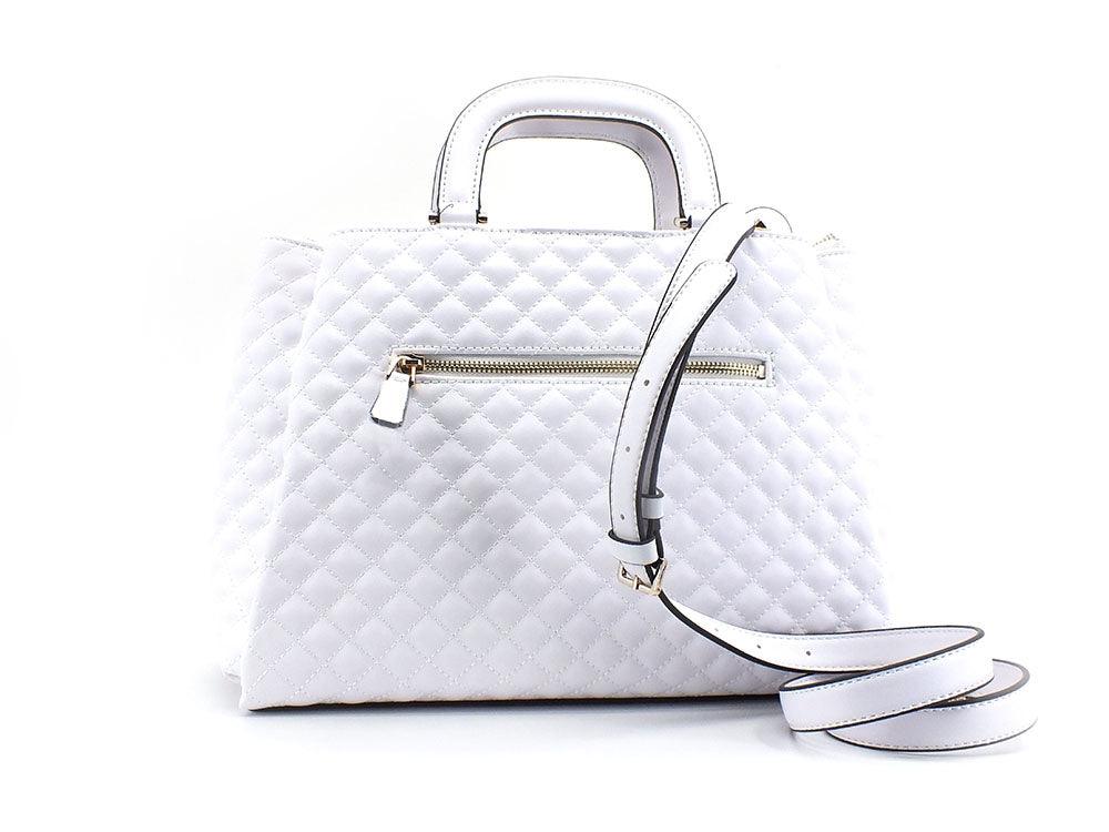GUESS Rue Rose Borsa Satchel White QP848706 - Sandrini Calzature e Abbigliamento