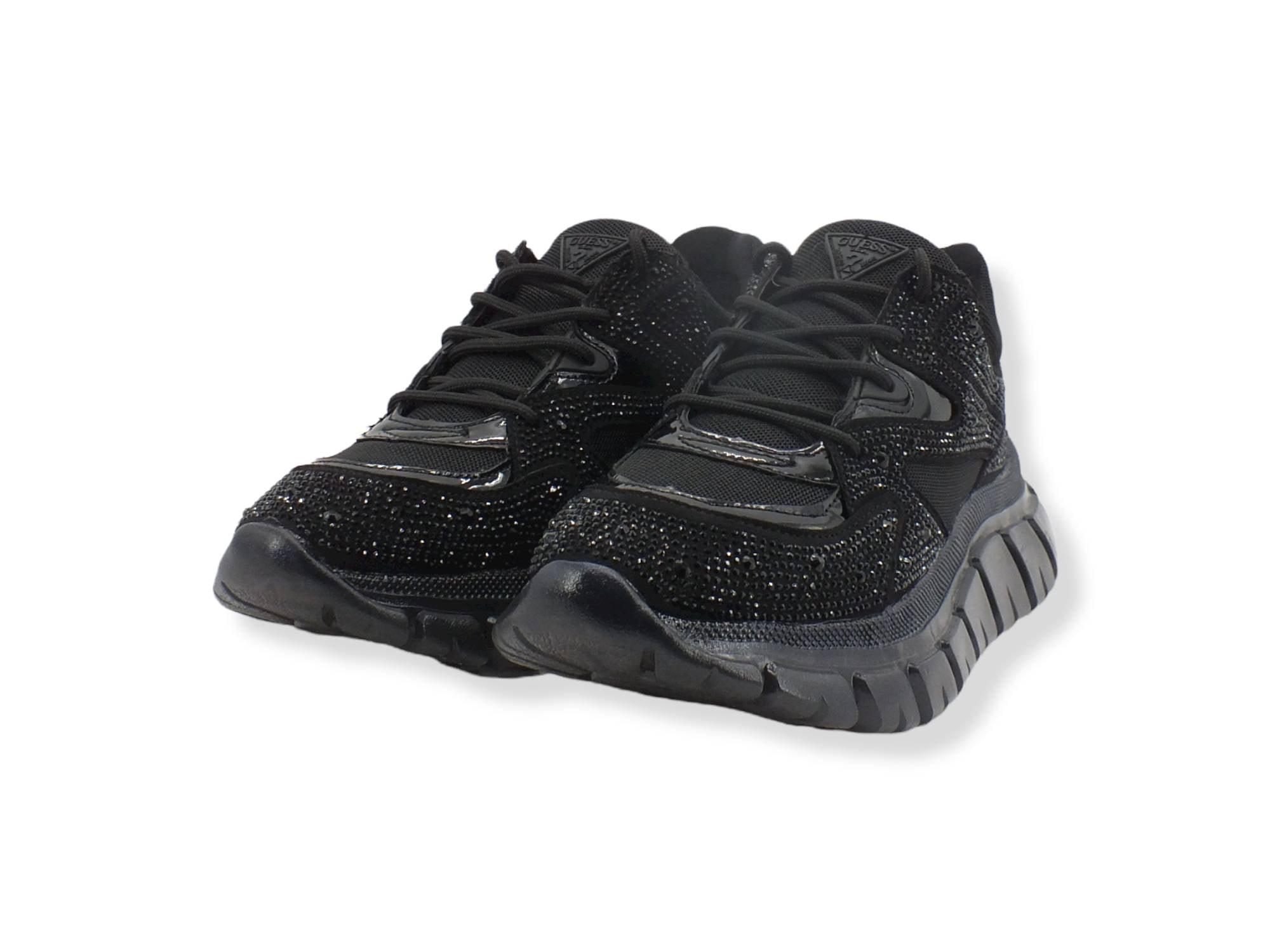 GUESS Running Strass Mesh Sneaker Donna Black FL7CLAESU12 - Sandrini Calzature e Abbigliamento