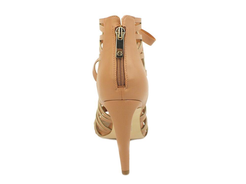 GUESS Sandalo Dècolletè tacco 10 Cm intreccio fiocco PELLE BLUSH ROSA FLADY1ELE09 - Sandrini Calzature e Abbigliamento
