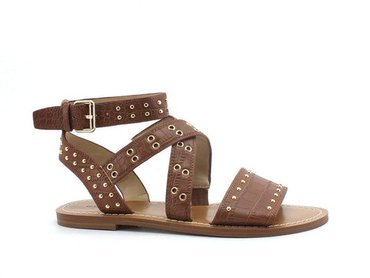 GUESS Sandalo Listini Borchie Donna Cognac FL6CV2PEL03 - Sandrini Calzature e Abbigliamento