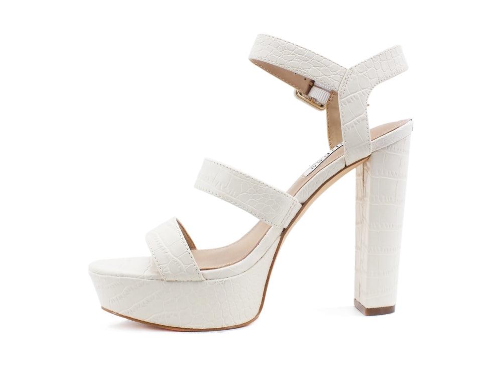 GUESS Sandalo Plateau Tacco Cream FL6RY2PEL03 - Sandrini Calzature e Abbigliamento
