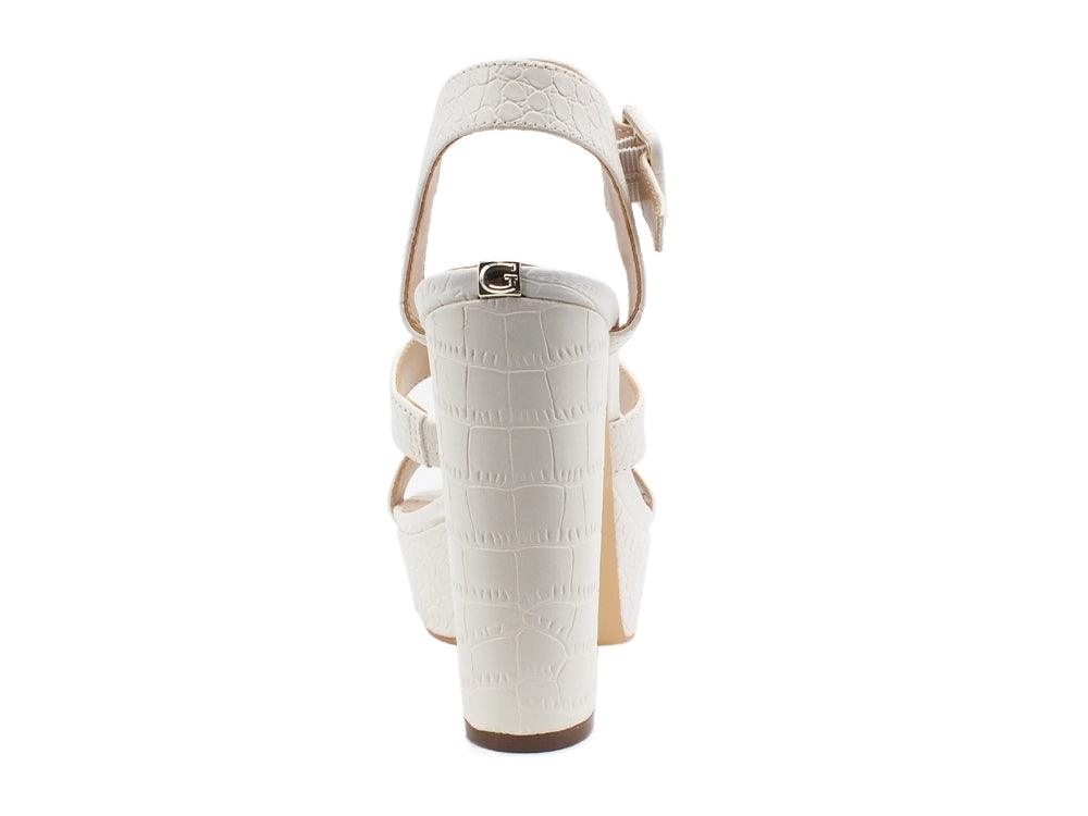 GUESS Sandalo Plateau Tacco Cream FL6RY2PEL03 - Sandrini Calzature e Abbigliamento